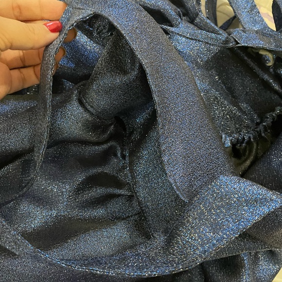 Brand New w/ Tags Mia Layzell Women’s Willow Dress in Sparkle Midnight Print, L - Picture 4 of 11